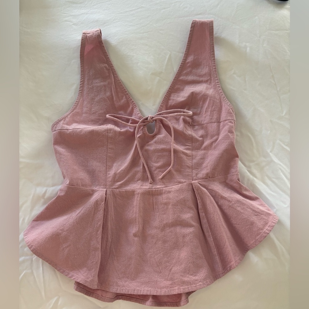Free People Pink Mika Tank XS